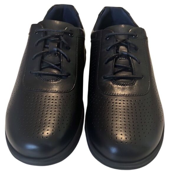 Johnston & Murphy Activate Black Leather Lace Up U Throat Shoes Boys Size 6 NIB - Picture 2 of 9